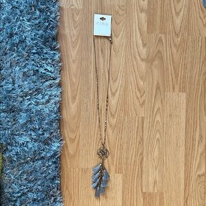 Cleo Gold Chain Pendant Necklace With Tassles